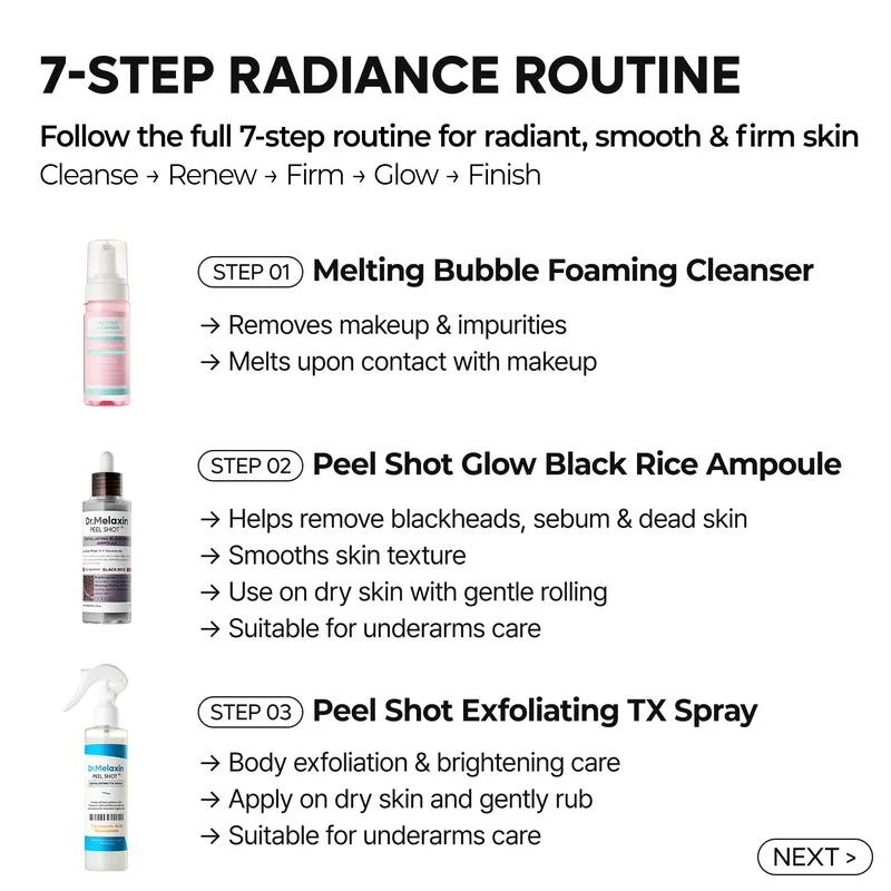Dr. Melaxin 7-Setp Radiance Routine set